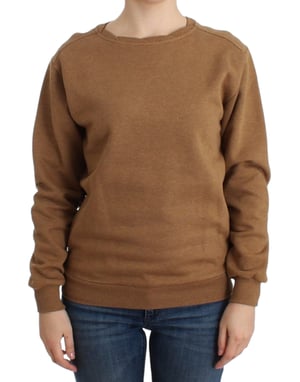 John Galliano Brun Crewneck Bomullströja