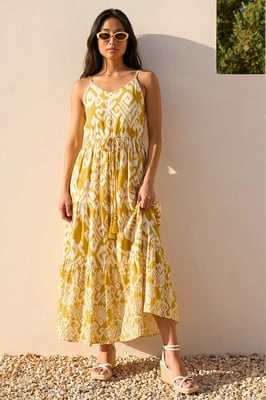 Petite Abstract Strappy Dress