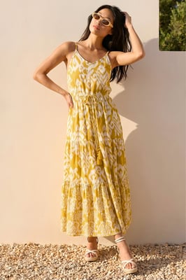 Petite Abstract Strappy Dress