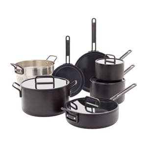 Greenpan Tucci pannenset 3-ply 11 delig zwart