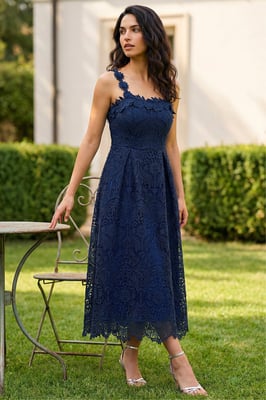 Floral Crochet Midi Dress