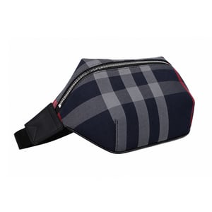 Burberry Sonny Check Bumbag - Navy Grey