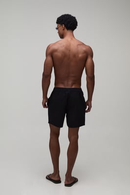 Relaxed fit Cotton Boxer Style Embroidered Short