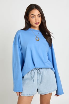 Elasticated Waist Denim Shorts