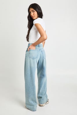 Tall Boohoo Basics Mid Waist Boyfriend Jean