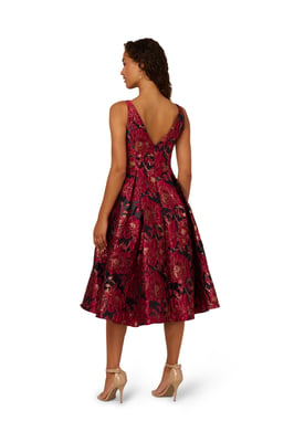 Boat Neck Midi Dress