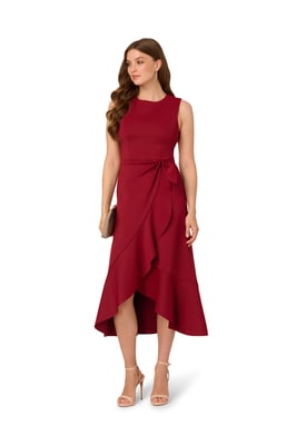 Sleeveless Scuba Midi Dress