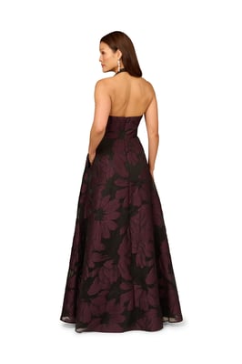 Aidan Organza Jacquard Long Dress