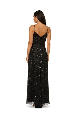 Bead Mesh Flower Dress