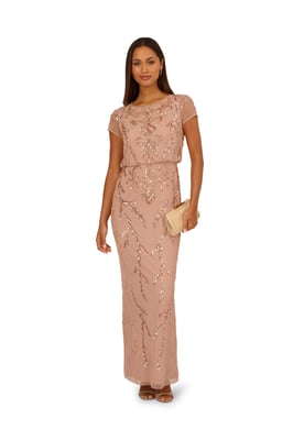Studio Bead Blouson Long Dress