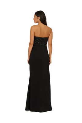 Strapless Bead Mesh Dress