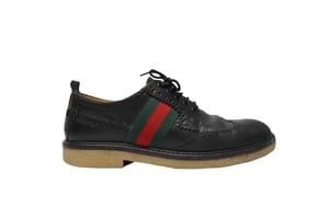 Gucci Kids' Darby Brogues in Black Leather