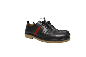 Gucci Kids' Darby Brogues in Black Leather