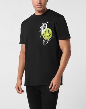 T-shirt Rundhals Korte Ärmar Smile