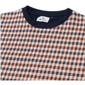 Aquascutum Active Club Check Crewneck Navy