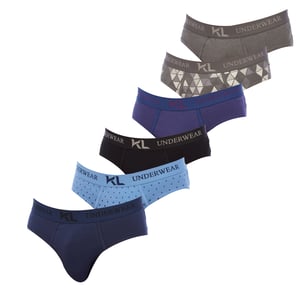 Pack of 6 Men's Cotton Briefs KLSP6