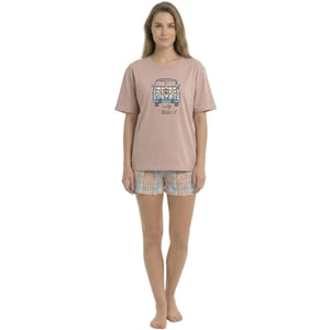 Dames Zomer Korte Mouwen Katoenen Pyjama's KL40000