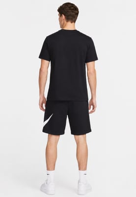Nike Mens Tracksuit Icon Swoosh T Shirt Icon Swoosh Shorts Set in Black/Black
