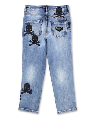 Denim Broek Skull
