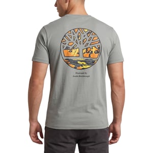 Timberland Mens T Shirts Illustrated Tree Logo Crew Neck Pullover Summer Top New