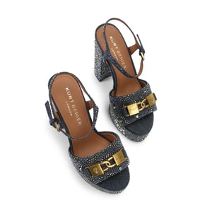 Kurt Geiger London Denim Kingsley Platform Sandals