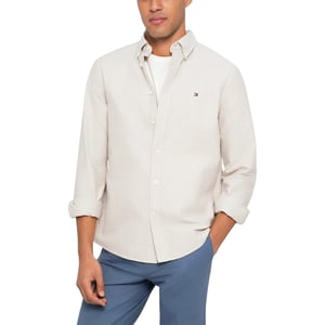 TOMMY HILFIGER Mens Shirts Regular Fit Oxford Long Sleeve Casual Cotton Formal