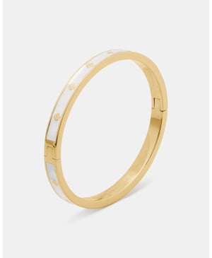 Spot The Spade Enamel Hinged Bangle