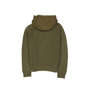 Herno långärmad hoodie stickad tröja