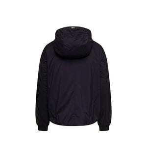 Herno Matzwarte Bomberjas met Capuchon