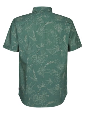 Petrol Industries - Heren All-over print overhemd Scout - Groen