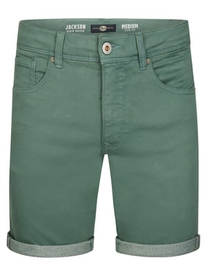 Petrol Industries - Heren Jackson Gekleurde Denim Short Coconut - Groen