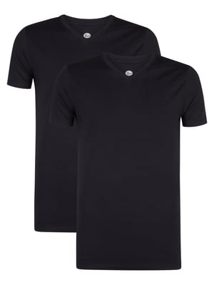 Petrol Industries - Heren 2-Pack Basic T-shirt V-Hals Legacy - Blauw