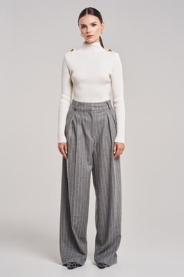 BENU Witte Dames Merino Wool Coltrui