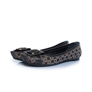 Emporio Armani, geweven gesp ballerina's