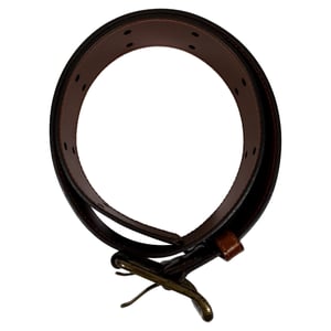 Burberry Double Holed Belt in Brown Leather