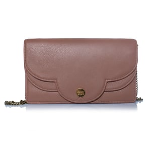 See By Chloe, Polina scallop leather evening bag