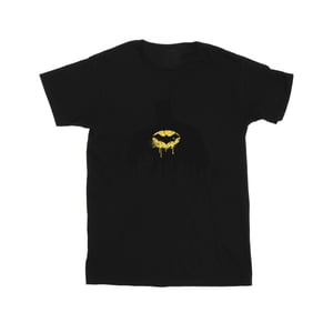 DC Comics Mens Batman Shadow Paint T-Shirt (Black)
