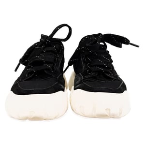 Alexander Mcqueen Court Chunky Sneakers in Black Suede