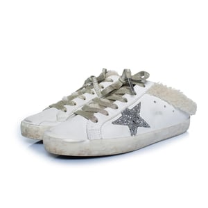 Golden Goose, shearling superstar slip-on sneakers