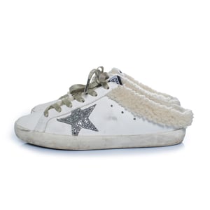 Golden Goose, shearling superstar slip-on sneakers