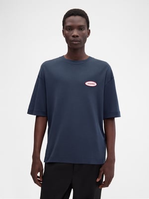 Jacquemus  Men's Le Statione T-Shirt Navy