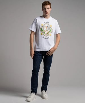 Casablanca Men's Le Joueur T-Shirt White