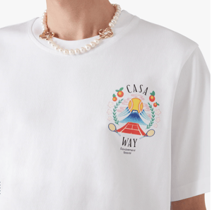 Casablanca Men's Casaway Mountain T-Shirt White