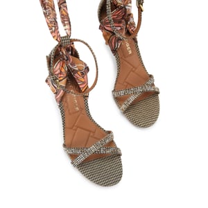 Kurt Geiger London Scarf Wrap T Bar Sandal Sandals