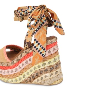 Kurt Geiger London Suede Chelsea Scarf Wedge Heels