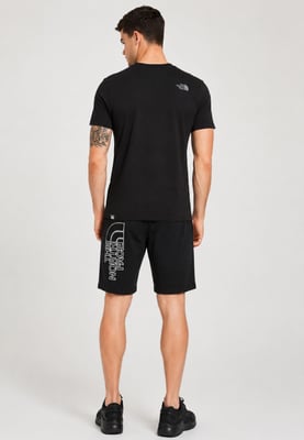 The North Face Mens SS Easy Tee and Graphic Shorts Set in Black / Black