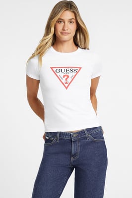 GJ SS CN SLIM ICONIC TEE WHITE