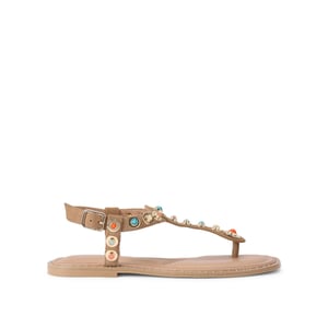Carvela Suede Amalfi T Bar Flat Sandal Sandals
