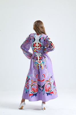 Florale Print Maxi A-Lijn Jurk