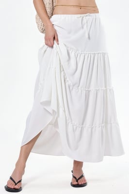 Basis Plissé Maxi Rok